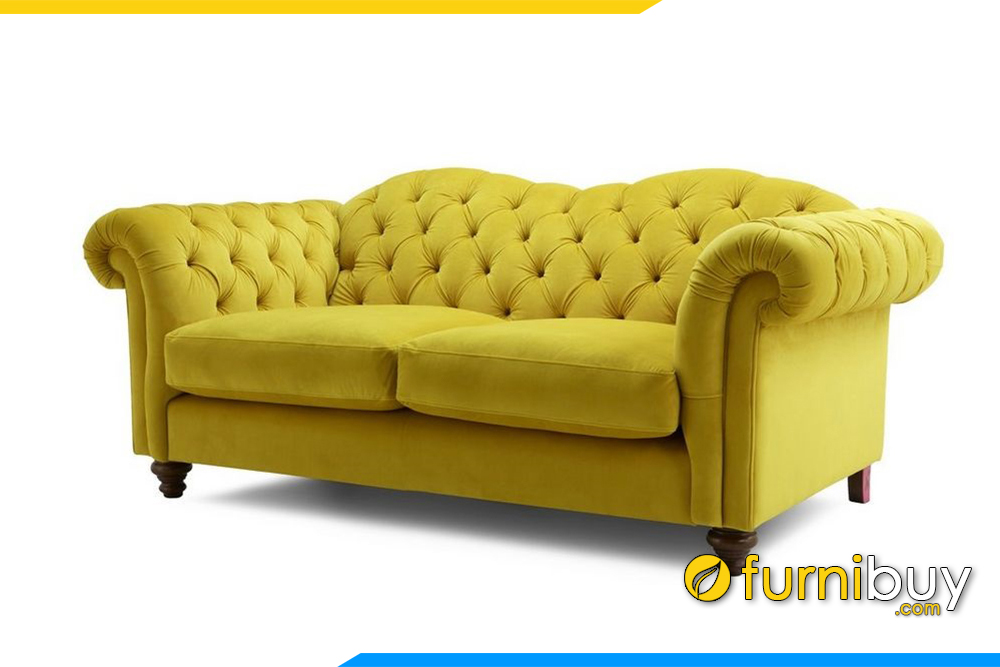 Ghế sofa nỉ với kiểu dáng văng dài hiện đại