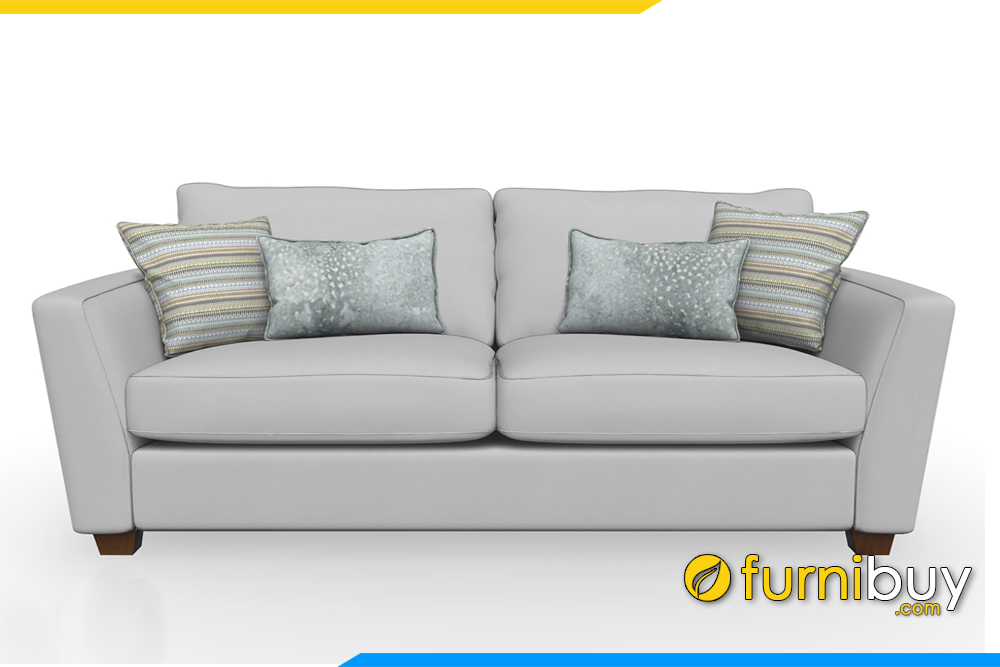 Ghế sofa da FB20015 phù hợp với phòng khách chung cư nhỏ. Với gam màu trung tính nhẹ nhàng