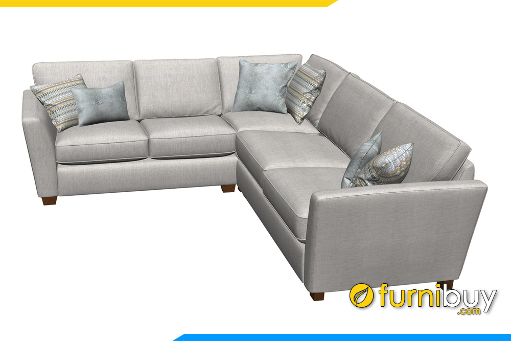 Ghế sofa góc FB20021 với chất liệu nỉ kết hợp với khung xương gỗ rất chắc chắn