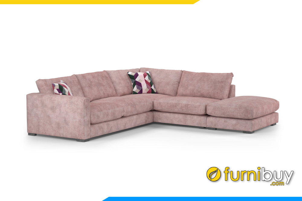 Mẫu ghế sofa với gam màu hồng ấm áp cho phòng khách