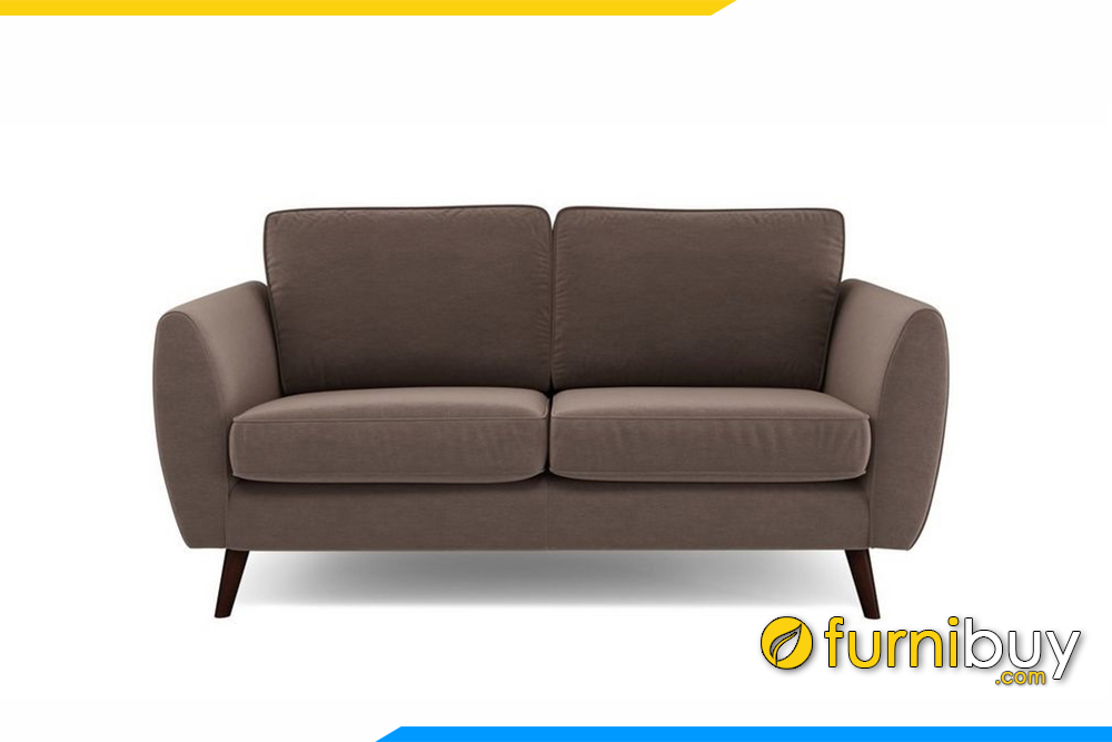 Mẫu sofa nỉ đẹp với gam màu nâu đậm được ưa chuộng