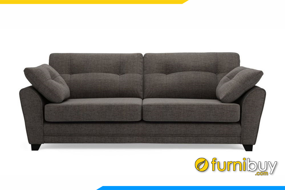 Ghế sofa nỉ đẹp với màu ghi xám sang trọng
