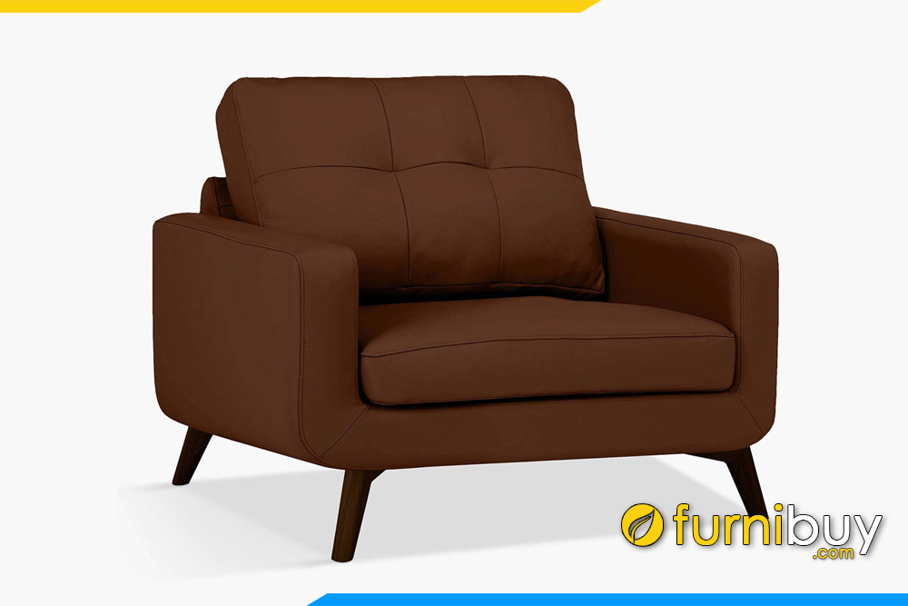Ghế sofa đơn màu nâu FB20052