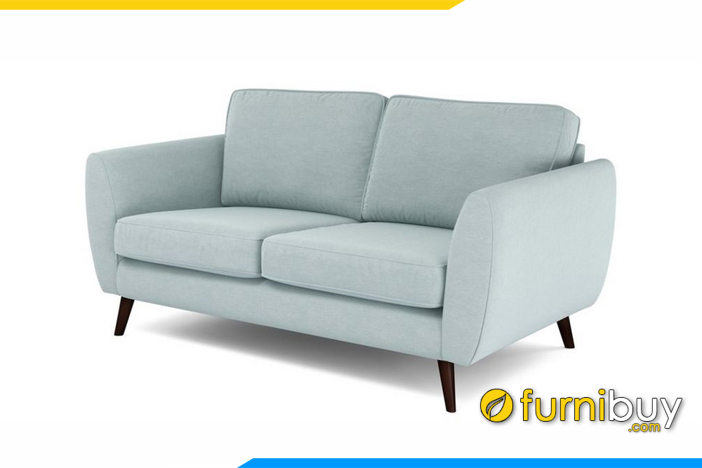 Hình ảnh ghế sofa nỉ với màu sắc kem xanh hiện đại