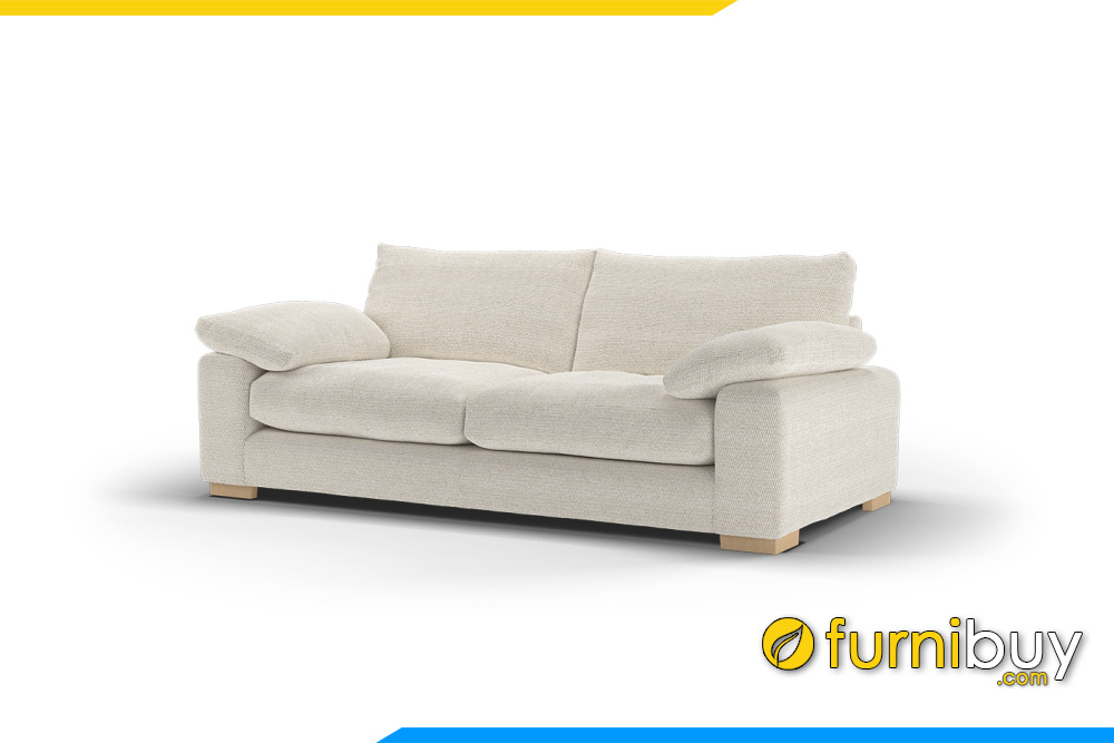 Ghế sofa với gam màu trắng hiện đại