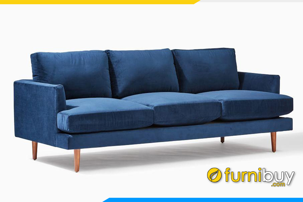 Mẫu ghế sofa văng nỉ đẹp FB20113 được thay đổi kích thước lớn hơn với 3 chỗ ngồi hiện đại