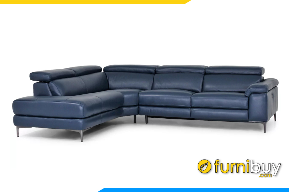 Bộ ghế sofa với chất liệu da cao cấp, kiểu dáng gật gù linh hoạt tùy chỉnh độ cao của sofa