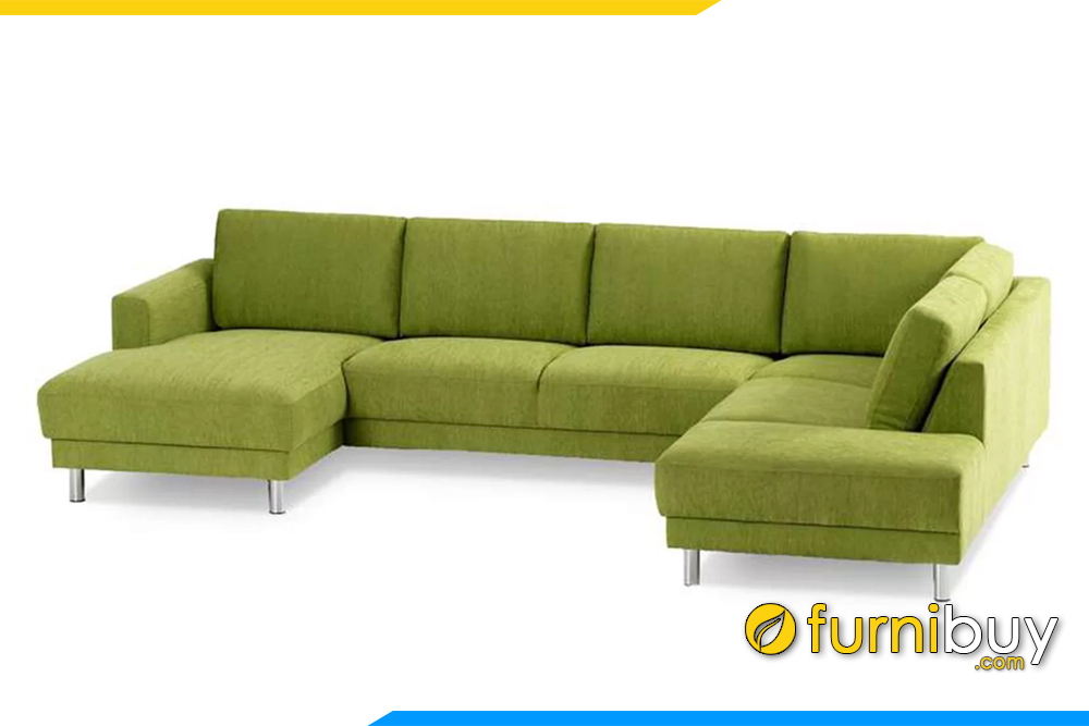 Ghế sofa với chất liệu nỉ có thể tháo nệm ngồi với gối tựa lưng để vệ sinh mỗi khi bị bẩn