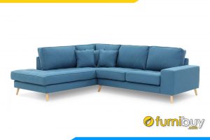 Bộ ghế sofa được thiết kế kiểu dáng thanh thoát rất mềm mại và hiện đại