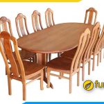 Hình ảnh Bộ bàn ăn 10 ghế gỗ xoan đào