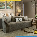 ghe sofa vang dai ke phong ngu dep