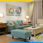 ghe sofa vang ke phong khach dang 2 cho ngoi