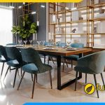 Hình ảnh Mẫu bàn ăn hình chữ nhật đẹp cho nội thất bếp tiện nghi