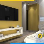 Hình ảnh mẫu kệ tivi đơn giản cho phòng ngủ đẹp