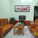 hinh anh tranh phong khach hop bo ghe go