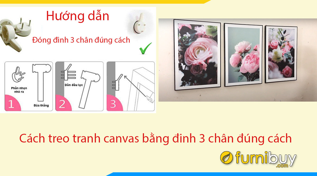 Hình ảnh Cách Treo Tranh Canvas: 1 Tấm + Nhiều Tấm Đơn Giản Nhất