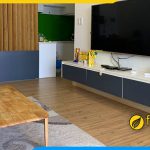 Hình ảnh Mẫu kệ tivi treo tường nhỏ đẹp cho căn hộ chung cư Studio