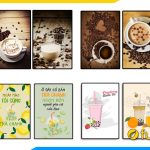 Hình ảnh 50++ Tranh Canvas Trang Trí Quán Cafe, Trà Sữa, Trà Chanh Đẹp Nhất