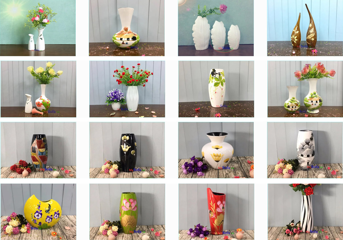 Hình ảnh Các mẫu bình hoa lọ hoa quà tặng tân gia dưới 500k