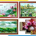 Hình ảnh 50+ Tranh Hoa Sen Treo Tường Phong Thủy Đẹp Ý Nghĩa!!!