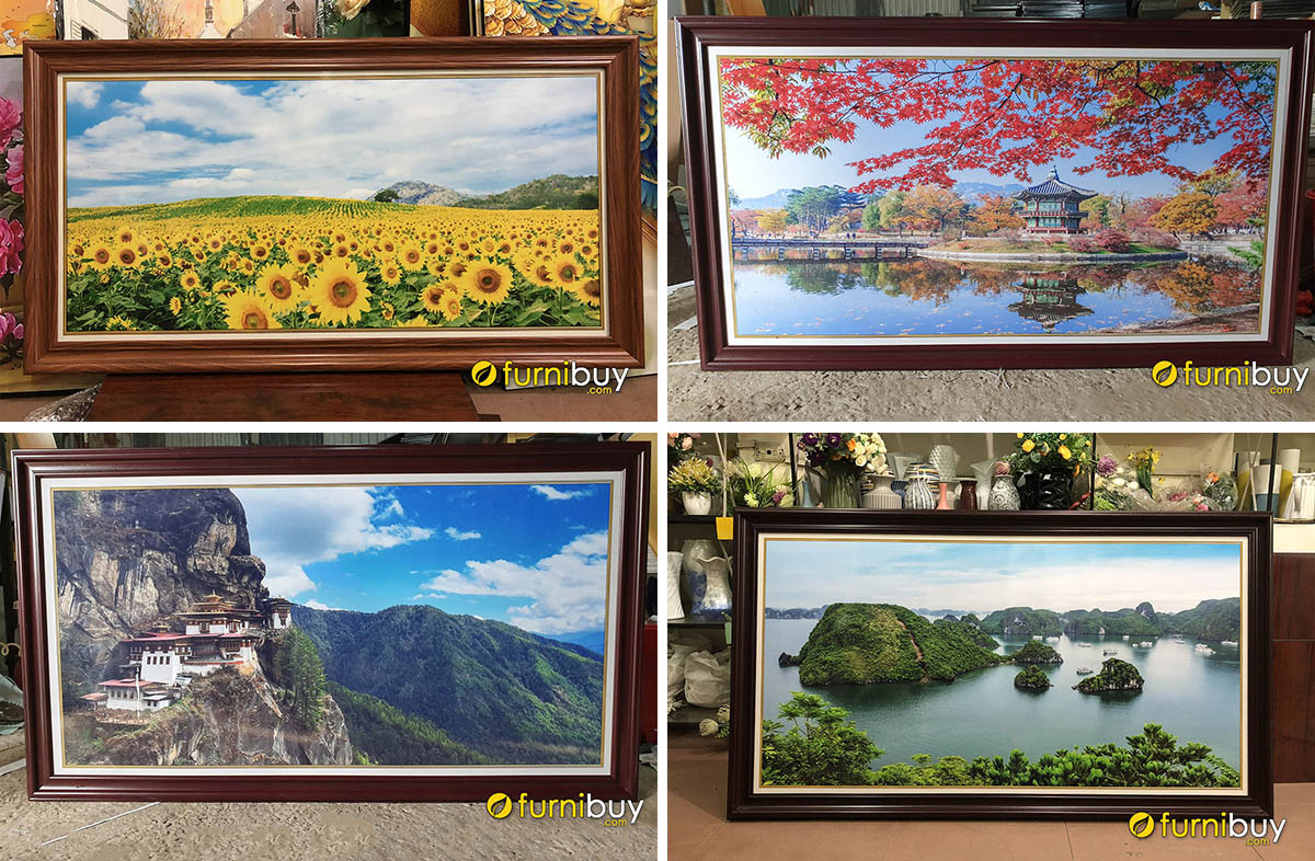 Hình ảnh Tranh treo tường giá dưới 3 triệu thiết kế 1 tấm chụp tại xưởng Furnibuy