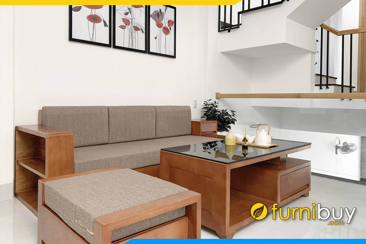 ghe sofa vang nem ni ke phong khach