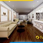 ghe sofa vang tan co dien ke quay le tan