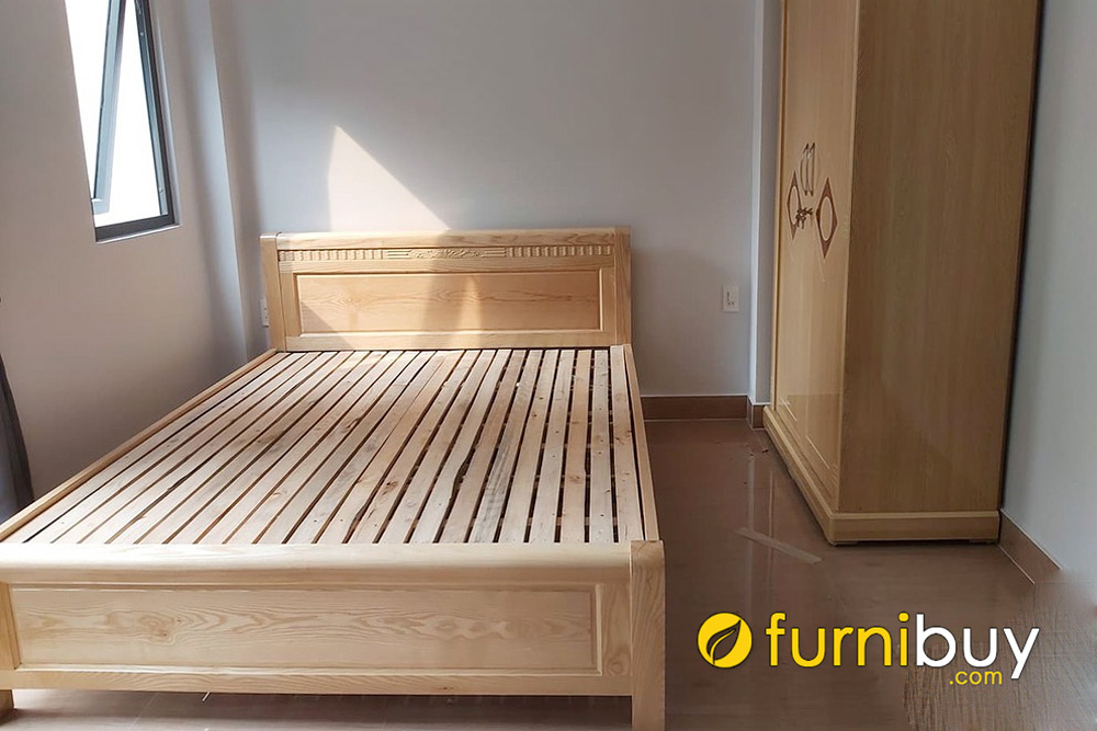 Giường ngủ 1m2 gỗ tự nhiên - Các mẫu đẹp, báo giá | Nội thất FurniBuy
