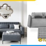 sofa goc chu l ket hop giuong ngu