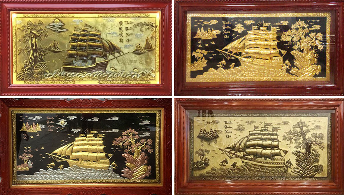 Hình ảnh Tranh đồng thuận buồm xuôi gió đẹp làm quà
