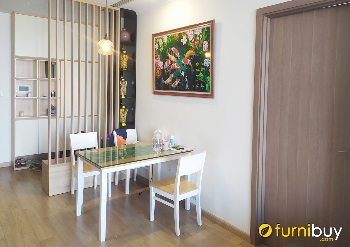 Hình ảnh Tranh mừng tân gia treo tường bàn ăn nhà chung cư hiện đại