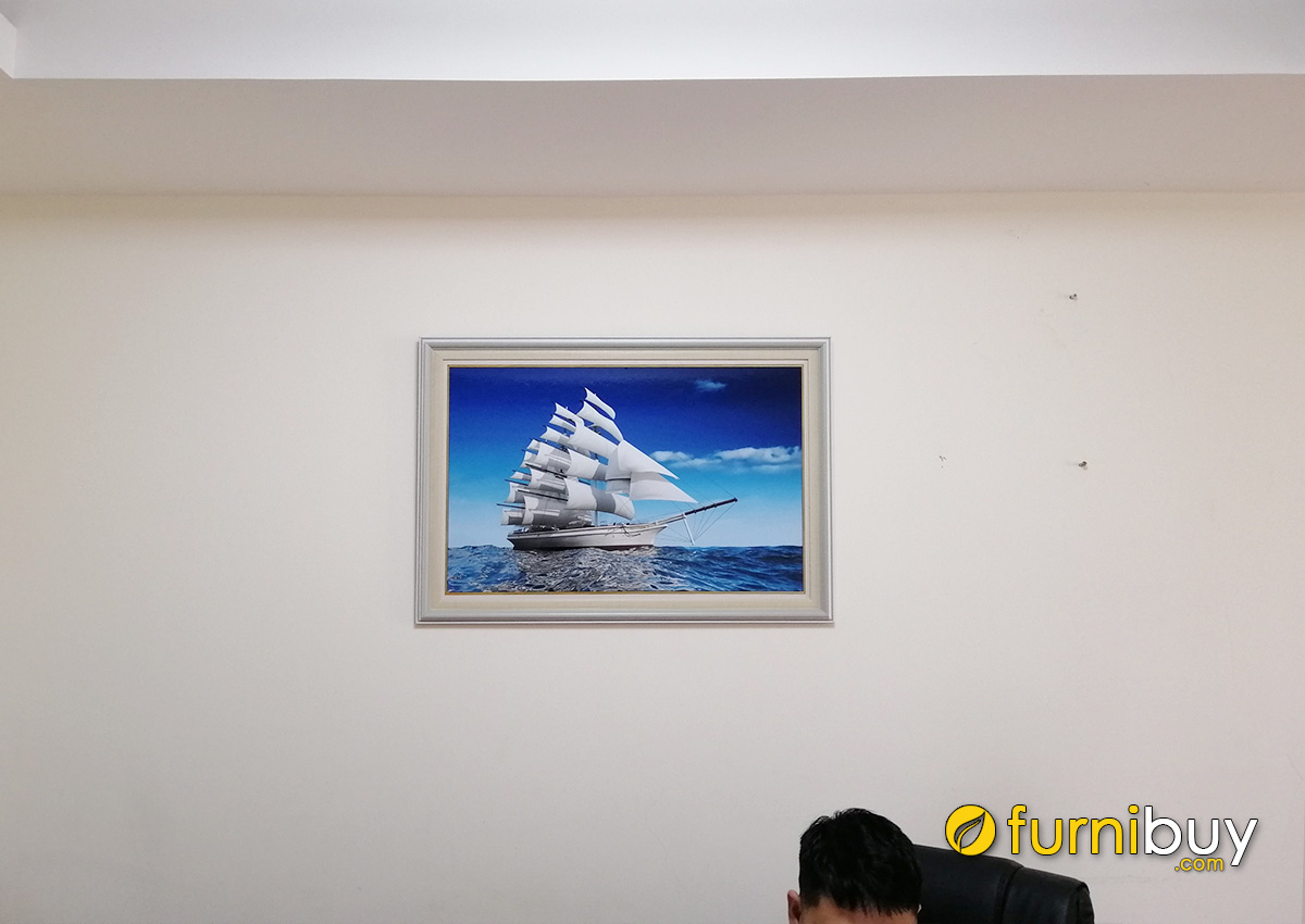 Hình ảnh Tranh thuận buồm xuôi gió treo tường phòng làm việc