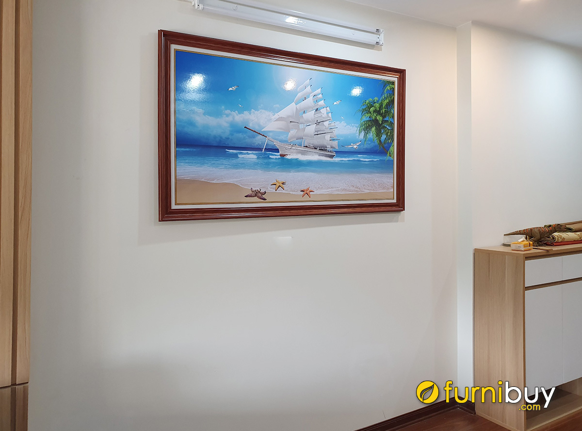 Hình ảnh Tranh treo tường thuận buồm xuôi gió mua tại Furnibuy