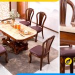 Ưu nhược điểm bộ bàn ghế ăn mặt đá cẩm thạch