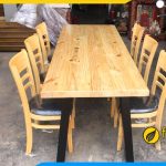 Bộ bàn ăn 6 ghế cũ thanh lý giá rẻ Hà Nội