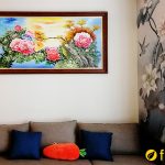 Hình ảnh Giá Tranh Hoa Mẫu Đơn Bao Nhiêu Tiền? Kích Thước Bao Nhiêu?