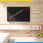 Kích thước kệ tivi treo tường chuẩn xác