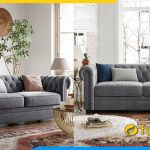 sofa phong khach tan co dien mau xam