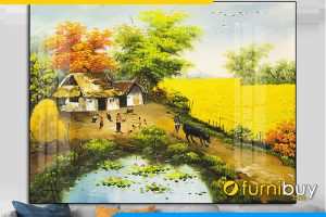 Tranh son dau dep ngoi nha que em Amia SDDQ 139