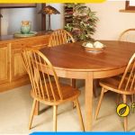 Bộ bàn ăn gỗ xoan đào 4 ghế đẹp cho phòng bếp
