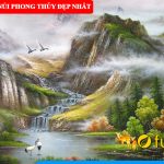 Cac mau tranh song nui treo tuong phong thuy dep nhat