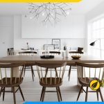 Hình ảnh Mẫu bàn ăn Scandinavian tối giản đẹp hiện đại