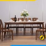 Hình ảnh Bộ bàn ăn 8 ghế gỗ sồi đẹp đón đầu xu hướng nội thất năm nay