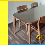 Bộ bàn ăn gỗ sồi Nga giá bao nhiêu