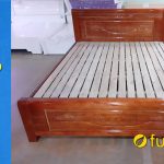 các mẫu giường gỗ xoan đào 1m2 đẹp thịnh hành