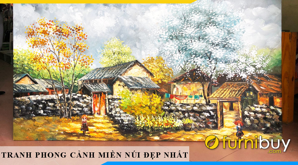 Tranh tô màu phong cảnh quê hương Trường THPT Vĩnh Thắng