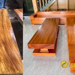 bàn ghế sofa gỗ lim nguyên khối đẹp sang trọng