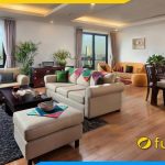 bo ghe sofa ni hien dai ke khach san cao cap