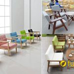chọn sofa gỗ cho quán cafe đẹp giá rẻ