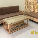 ghế sofa gỗ văng gỗ sồi đẹp giá rẻ